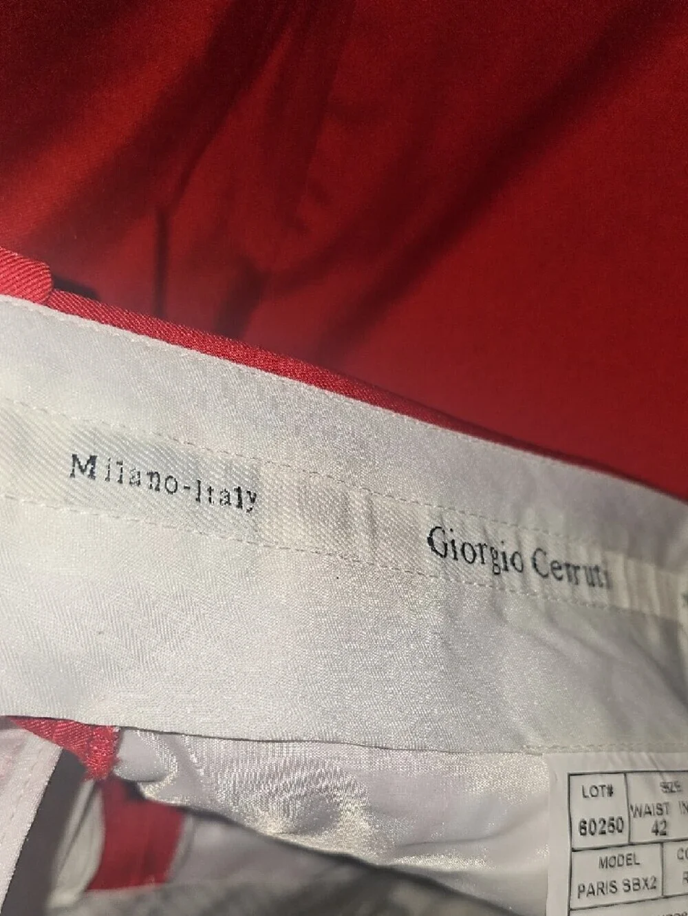 Giorgio Cerruti sharp red